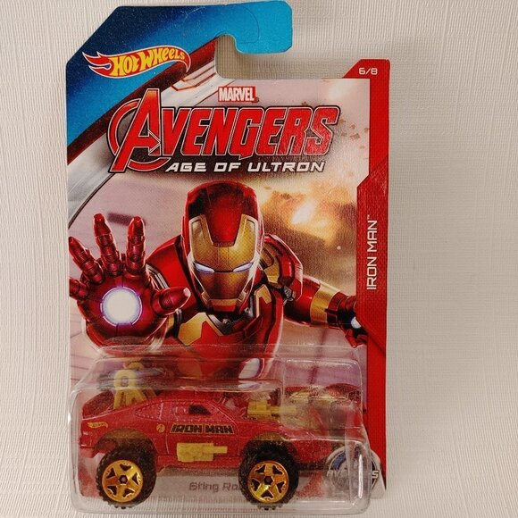 Hot Wheels Marvel Avengers Age Of Ultron Iron Man Sting Rod 5/6 - Picture 1 of 2